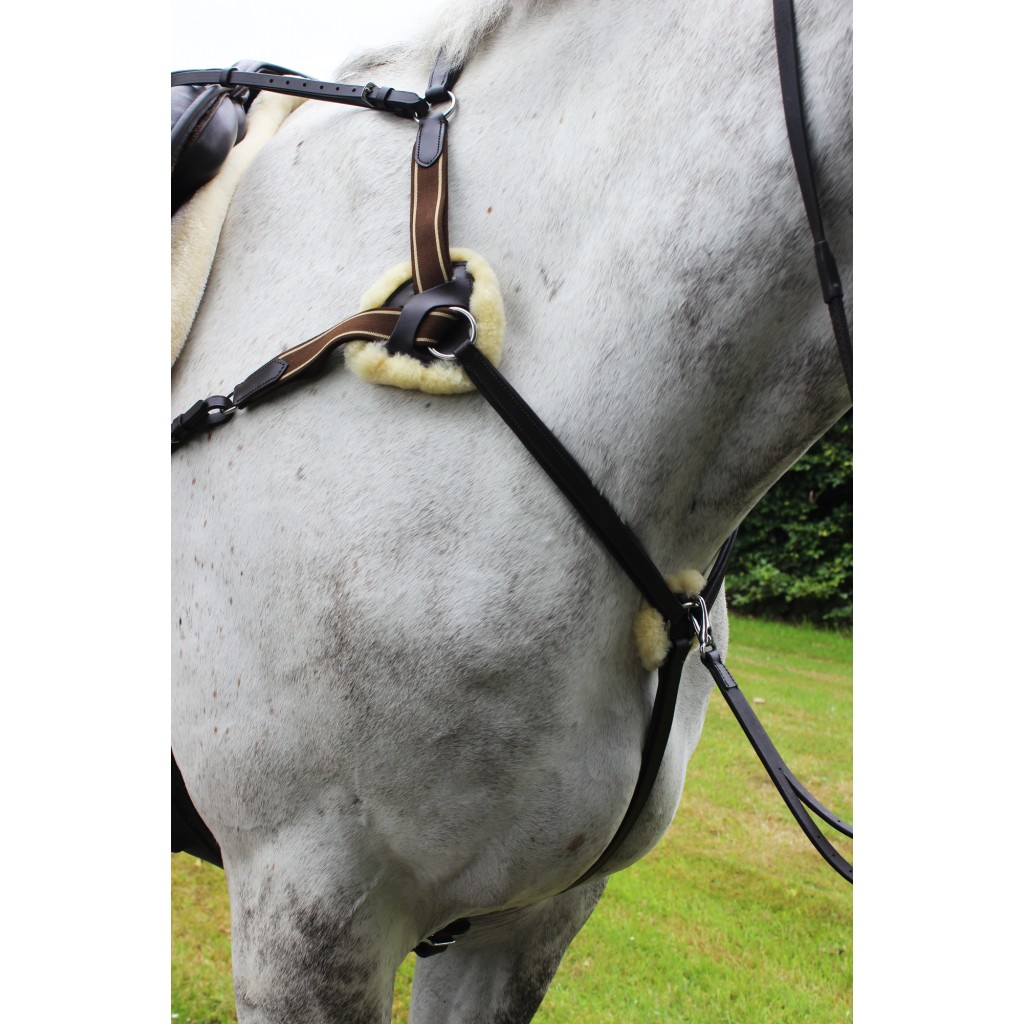 Leather 5 point breastplate