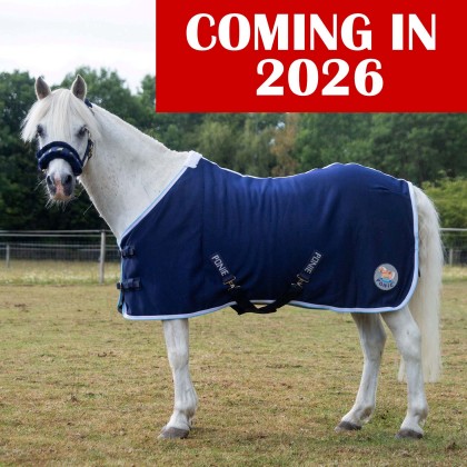 NEW PONIE Navy Jersey Cooler Rug